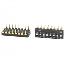 2 Pcs PCB Mount 8 Positions 2.54mm Pitch IC Type Key DIP Switch