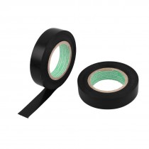 2 Pieces 16mm Vinyl Electrical Insulated Adhesive Tape Black