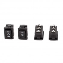 AC 250V 6A 125V 10A SPDT on Off on 3 Position 3pin Mini Rocker Switches 4pcs