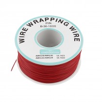 PCB Solder 0 25mm Tin Plated Copper Cord Wire Wrapping Wire Red 30AWG 200M