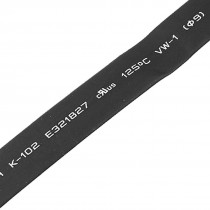 9mm Dia. Heat Shrinkable Tube Shrink Tubing Black 3 Meter