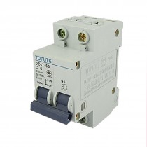 Two Poles AC 400V 6A Mini Circuit Breaker DZ47-63 C6 