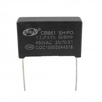 Fan CBB61 Nonpolar 2 Pins 1.2uF 450V AC Motor Running Capacitor