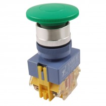 AC 660V 10A 40mm Button Green Sign Mushroom Momentary Pushbutton Switch