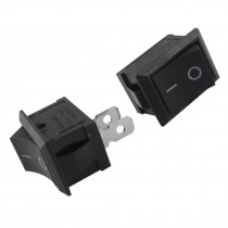 2 Pcs x AC 6A/250V 10A/125V ON/OFF SPST 2 Pin Snap-in Boat Rocker Switch 20x14mm