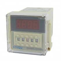 DH48S-11 LCD Display Time Timer Delay Relay 11-Pin DPDT 0.01S-9999H AC/DC24V