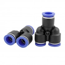 12mm Y Type Plastic Connector Pneumatic Fittings 2pcs