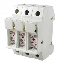 RT18-32A Three Poles 3P 10x38mm Cylindrical Fuse Holder with LED