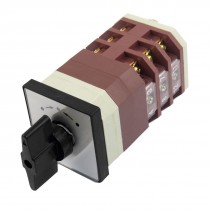 AC 380V 16A Momentary 3 Position 12 Terminals Cam Combination Changeover Switch