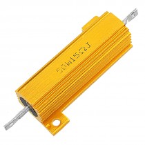 Gold Tone Screw Tab 50 Watt 15 Ohms 5% Aluminium Clad Resistor