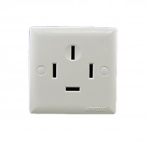 AC 380V 25A Three 3 Phase Four 4 Wire Wall Panel Power Socket Outlet White