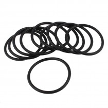 10 Pcs Oil Seal O Rings Black Nitrile Rubber 37mm OD 2.5mm Thickness