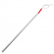 White Wired 10mm x 300mm Stainless Steel Tube Cartridge Heater AC 110V 600W