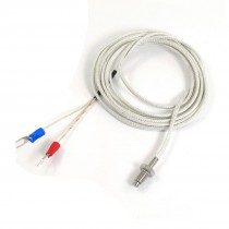 K Type 800 Celsius Degree 6mm Thread Screw Thermocouple Measurement Probe 2M