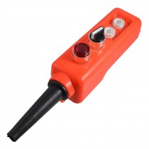 24V ON-OFF Selector Momentary Red Lamp Up Down Hoist Crane Push Button Switch