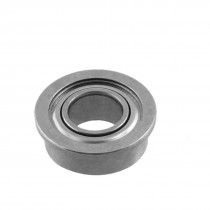 10mm x 5mm x 4mm Silver Tone Sealed Premium Flanged Ball Bearing