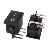 10x AC 6A/250V 10A/125V 4 Right Angle Pin DPST On/Off Snap in Boat Rocker Switch