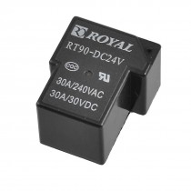 Black Plastic Shell 24V DC SPDT Power Relay RT90-DC24V Type