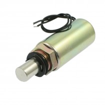 DC 24V 3.03A 10mm Stroke 1N Cylindrical Tubular Pull Type Solenoid