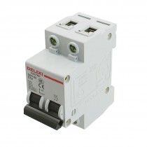 AC 400V Rated Current 10Amp Dual Pole Miniature Circuit Breaker