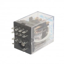 HH54P DC 12V Coil 14 Pin 4PDT Green LED Indicator Power Relay 5A 240VAC 28VDC