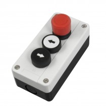 NC Emergency Stop NO Black White Momentary Push Button Switch Station