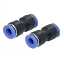 2 PCS 6 to 6mm Push In Straight Reducer Round Fittings