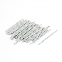 50pcs DIY RC Car Toy Model 2x50mm Straight Metal Round Shaft Rod Bars
