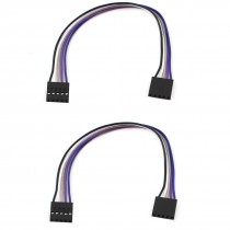 2pcs Female to Female 5 Pin Leads Head Jumper Flexible Cable Wire 20cm