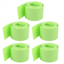 5pcs 2M 6 5ft 23mm Lime PVC Heat Shrink Wrap Tubing Wire for 1 x AA Battery