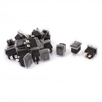 AC 250V 6A 125V 10A 4 Pin DPST 2 Positions Waterproof Rocker Boat Switch 20pcs