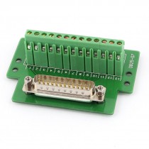 DB25 Male Adapter Plate RS232 Serial to Terminal Connector Signals Module