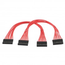 2pcs 2 54mm Pitch 9 Pin F F Female to Female Breadboard Jumper Wire 20cm Long