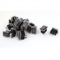 AC 250V 6A 125V 10A 3 Pin on Off on SPDT Waterproof Rocker Boat Switch 20pcs
