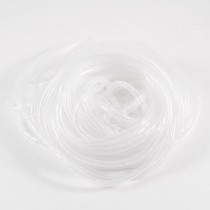 66Ft PE Polyethylene Spiral Cable Wire Wrap Tube White 6mm Diameter