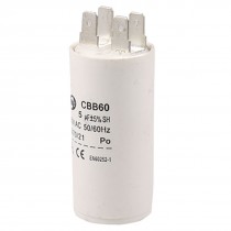 CBB60 Round Motor Run Capacitor 5uF MFD 450VAC 50/60Hz