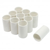 10 Pieces 20mm Inner Diameter Straight PVC Pipe Connectors Fittings White