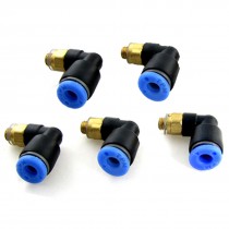 5 Pcs 4mm Pneumatic Tube Quick Fitting Connectors New