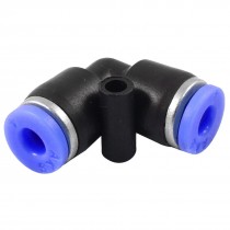 4mm to 4mm One Touch End Connector Quick Fittings 5 Pcs