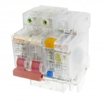 Transparent AC 400V 10A 2 Poles 2P Earth Leakage Circuit Breaker