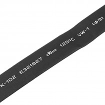 9mm Dia. Heat Shrinkable Tube Shrink Tubing Black 6M 19.7ft