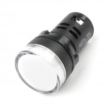 White LED Electrical Accident Indicator Pilot Light Lamp AC/DC24V 20mA