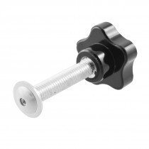 50mm Diameter Black Plastic Star Head Clamping Knob Grip