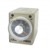 24V AC 60sec 0-60 s DPDT 8 Pin 8P Terminals Delay Timer Time Relay AH3-3