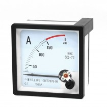 AC 0-150A Zero Setting Square Dial Panel Analog Ampere Meter Amperemeter