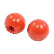 2 Pcs Red Plastic Solid Ball Knobs 12mm Bore for Machine Tool Levers Joysticks