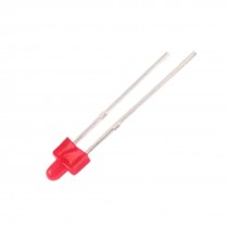 50 Pcs 2 Pin 5mm Head Diameter Red Light Emitting Diodes