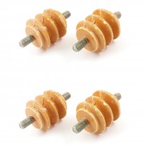 4 Pcs 1.4" Height 5/16" Thread Dia 660V Busbar Enhanced Insulator Supporter