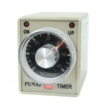 AH3-3 DC 24V 8 Pins DPDT 0-60 Seconds 60Sec Power on Delay Timer Time Relay