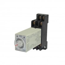 AC 220V H3Y-2 0-6S DPDT 8 Pins Power on Time Delay Relay w Socket